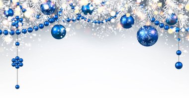 Noel topları ile yeni yıl arka plan.