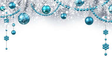 Noel topları ile yeni yıl arka plan.