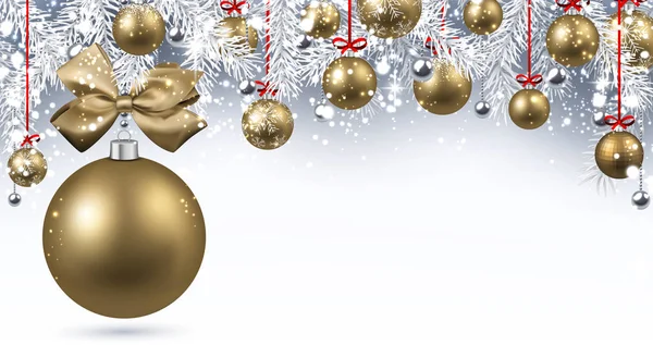 Noel balolarıyla Yeni Yıl Afişi.