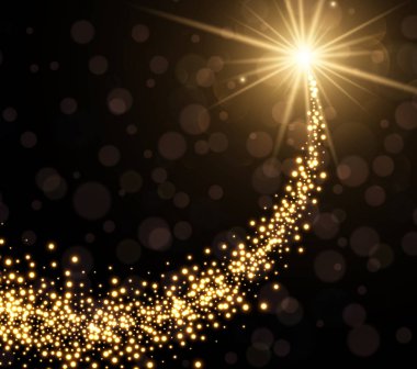 Soyut altın noel arkaplanı. 