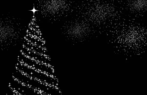 Fondo gris con árbol de Navidad . — Archivo Imágenes Vectoriales