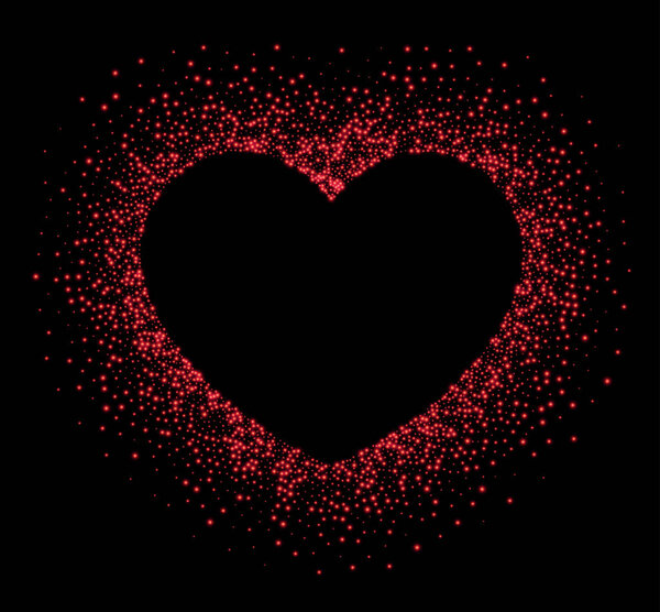 Valentine's love background with heart.