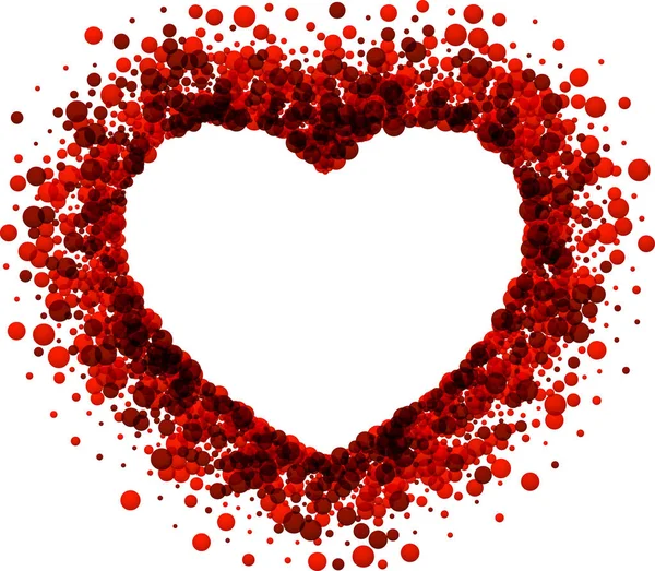 Fondo de amor de San Valentín con corazón . — Archivo Imágenes Vectoriales