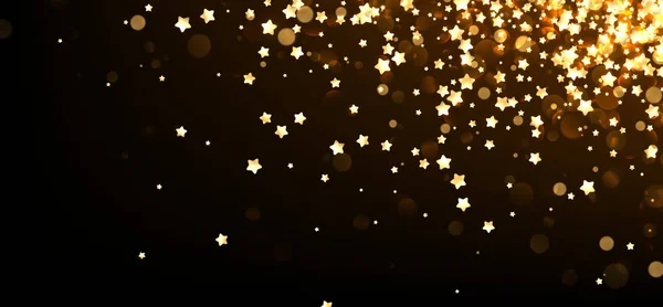 Εορταστική φόντο με κίτρινα αστέρια. — Διανυσματικό Αρχείο