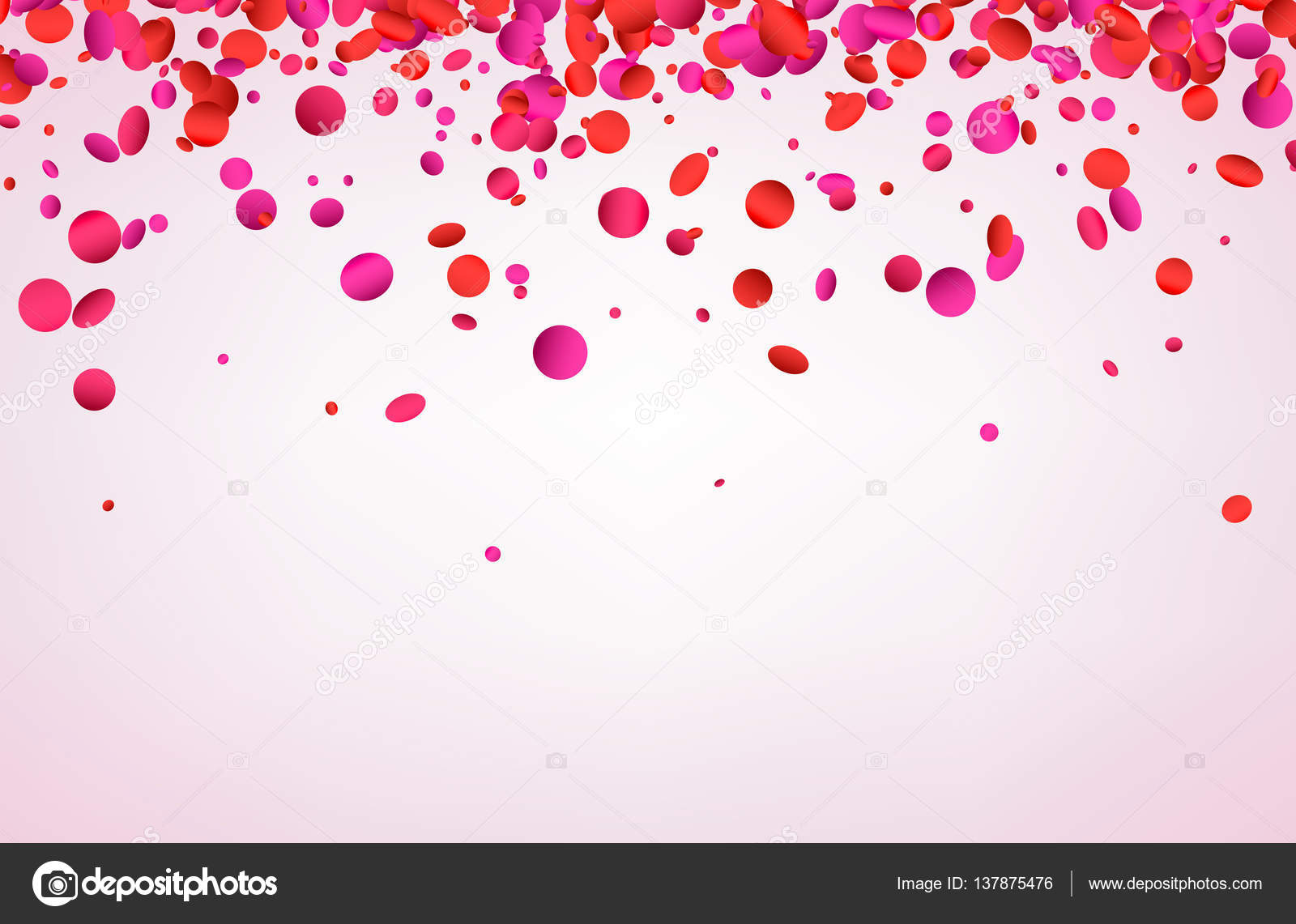 Circle shape confetti template — Stock Vector © Maxborovkov 137875476