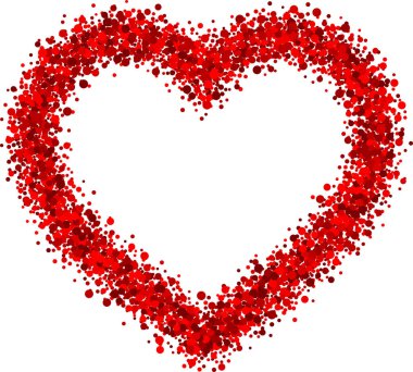 Sevgililer günü kalp tebrik kartı