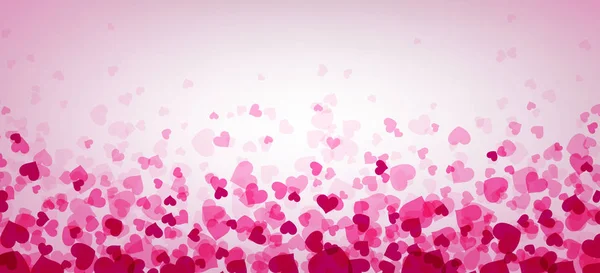 Valentines day template with hearts — Stock Vector