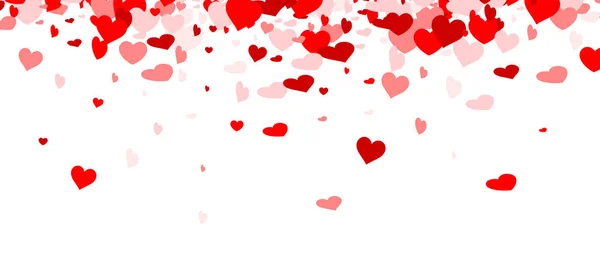 Sevgililer günü kalpleri şablonuyla — Stok Vektör