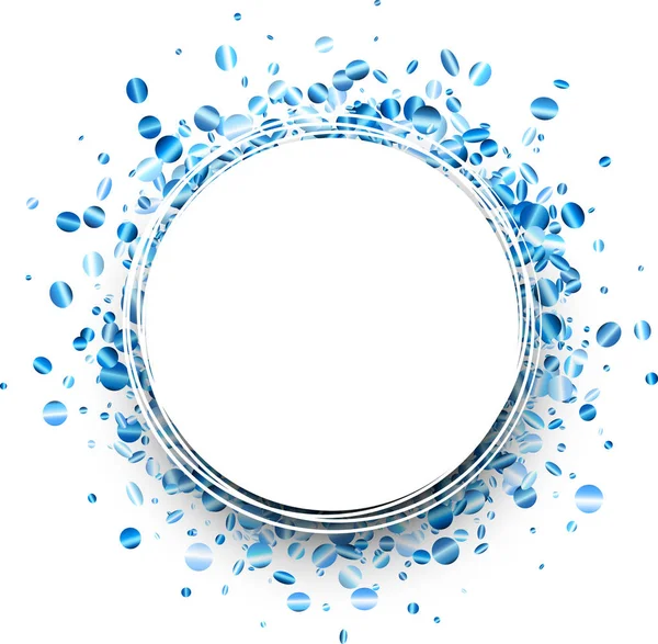 Modèle de confettis forme cercle — Image vectorielle