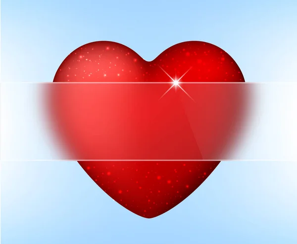 Sevgililer günü kalp tebrik kartı — Stok Vektör