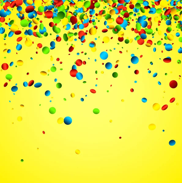Modèle de confettis forme cercle — Image vectorielle