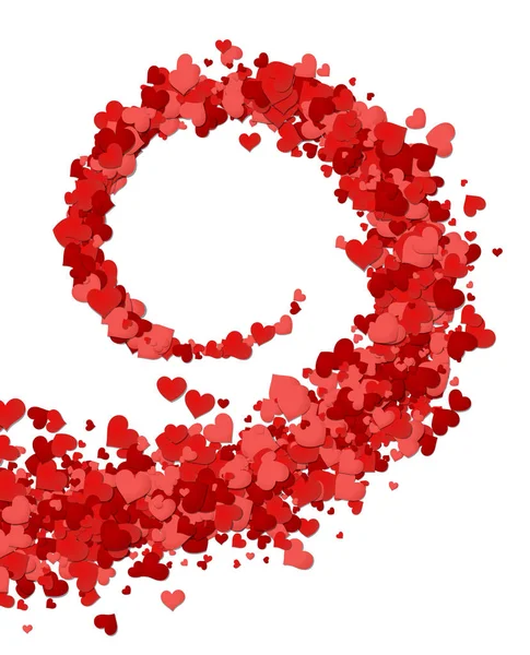 Valentines dag skabelon med hjerter – Stock-vektor