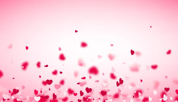 Láska valentine pozadí se srdíčky. — Stockový vektor