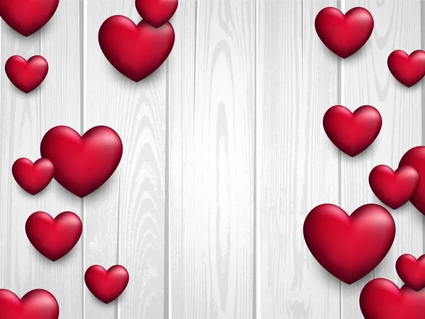 Valentine láska pozadí se srdíčky. — Stockový vektor