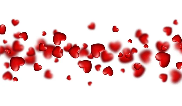 Walentynki miłość transparent z serca. — Wektor stockowy
