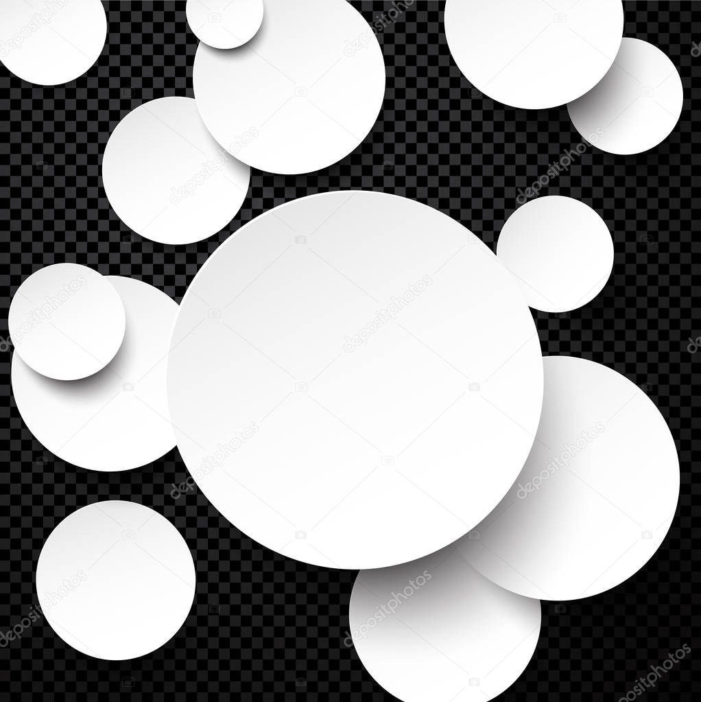 Chess background with white circles.