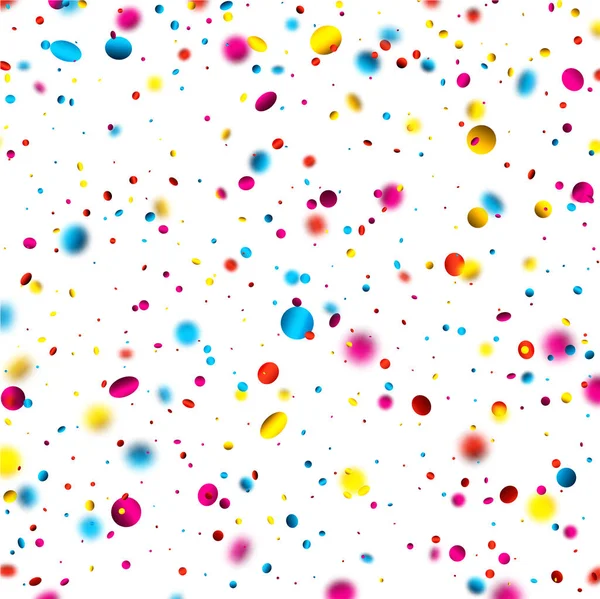 Festlig bakgrund med färgglada konfetti. — Stock vektor