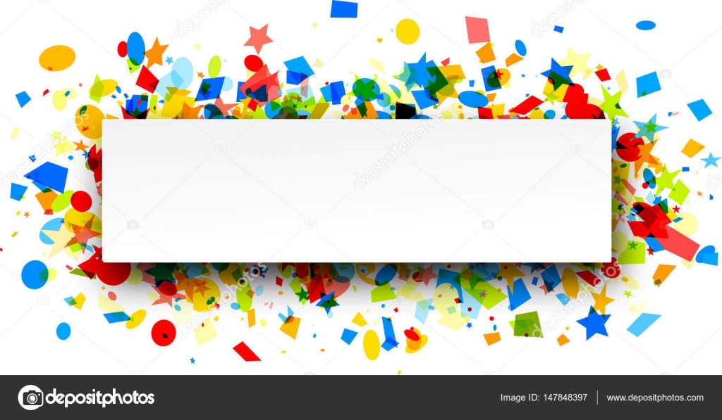 Festive background with confetti Stock Vector by ©Maxborovkov 147848397