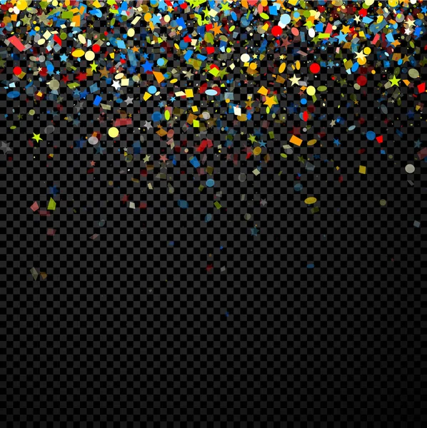 Confeti figurado colorido — Vector de stock