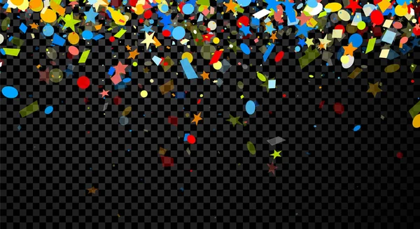 Confettis colorés festifs — Image vectorielle