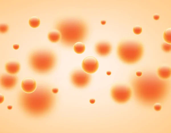 Abstraktní oranžové bubliny — Stockový vektor