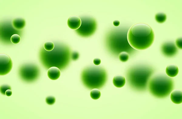 Abstract green bubbles — Stock Vector