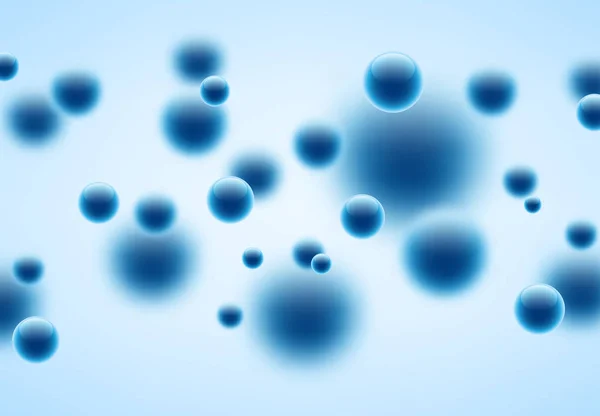 Bulles bleues abstraites — Image vectorielle