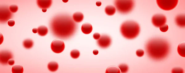 Абстрактные красные пузыри — стоковый вектор
