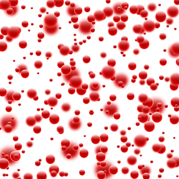 Abstrakt röd bubblor — Stock vektor