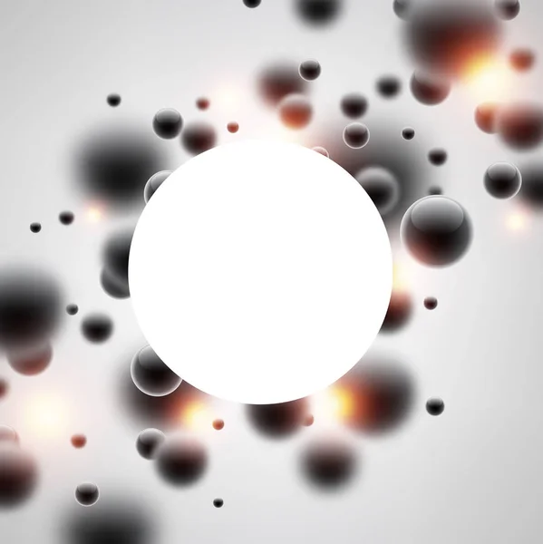 Bulles rondes noires — Image vectorielle