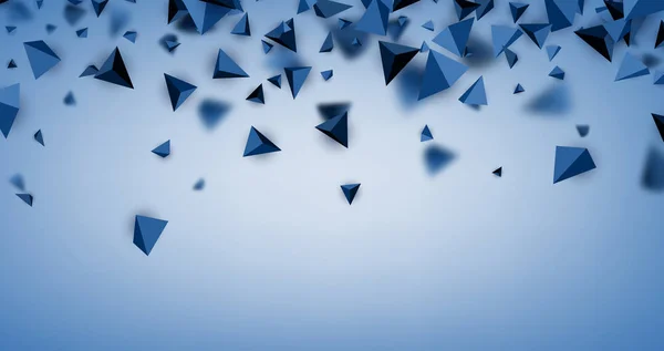 Abstract blauw trigons — Stockvector