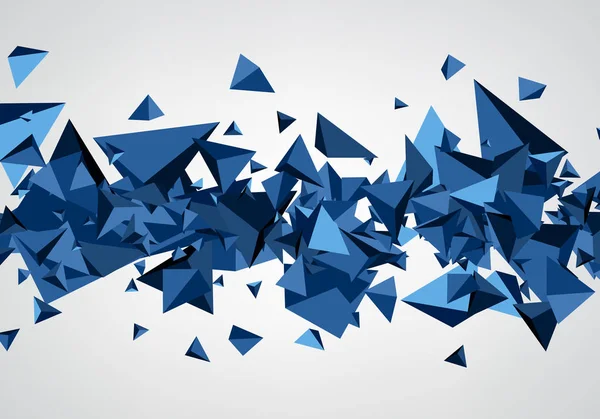 Синій trigons фон — стоковий вектор