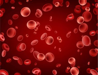 Macro streaming red blood cells clipart