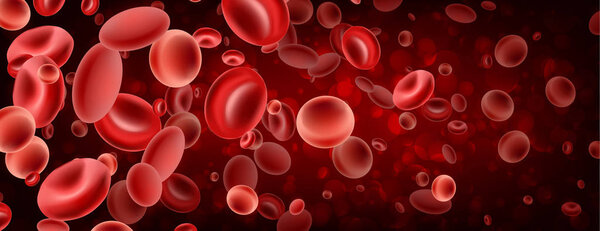 Macro streaming red blood cells