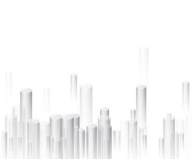 geometrik gri Perspektifler ile desen