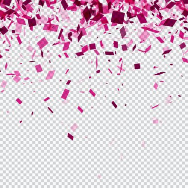 Fuşya konfeti ile desen