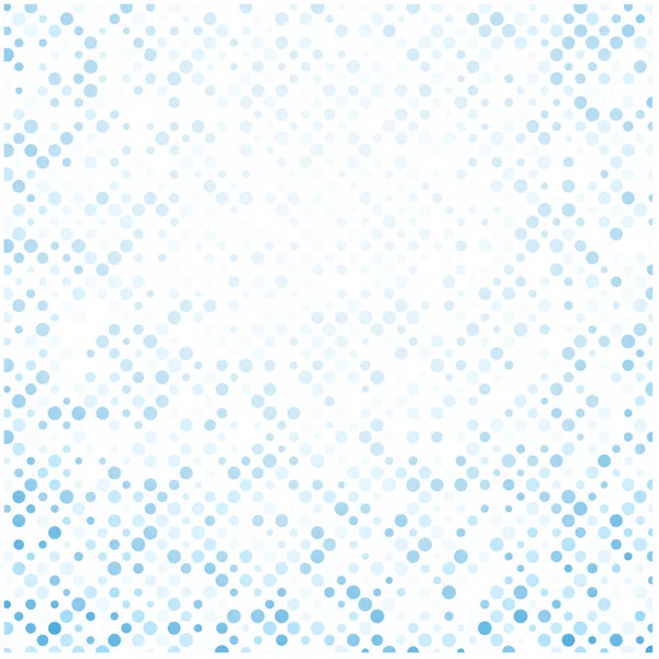 Vit banderoll med blå prickar — Stock vektor