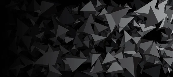 Texture grise avec triangles 3d — Image vectorielle