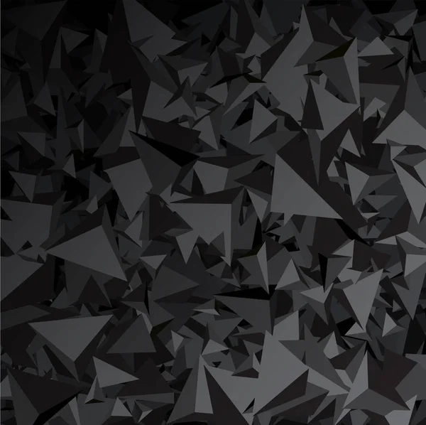Grijze textuur met 3D-driehoeken — Stockvector