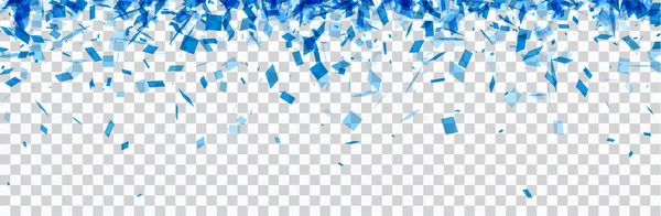 Mavi konfeti ile desen — Stok Vektör