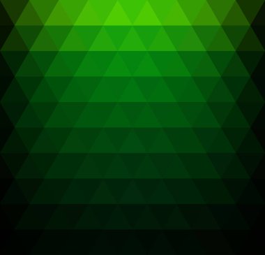 Yeşil degrade üçgen desen