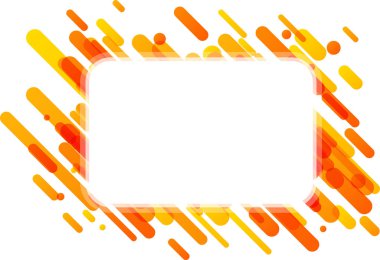 Turuncu şeritler ile şablonu