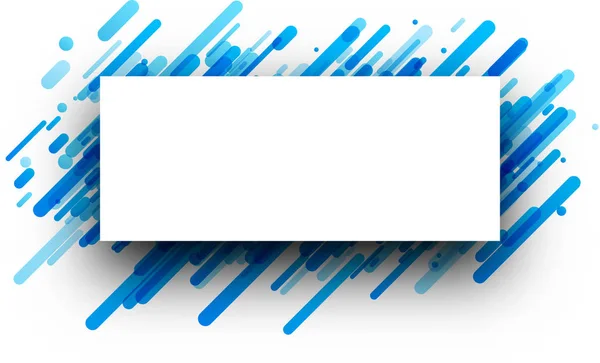 Візерунок з білим папером і синіми смужками — стоковий вектор