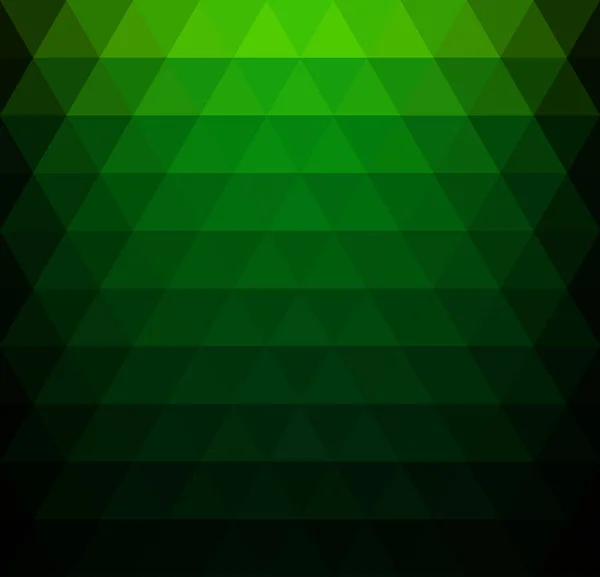 Gröna gradient triangulära mönster — Stock vektor
