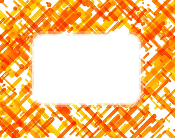 Template with orange strips — Stock Vector