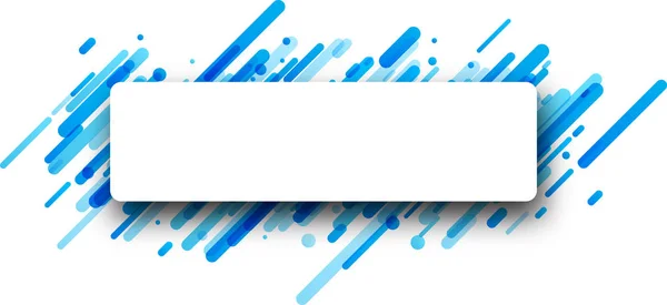 Patrón con papel blanco y tiras azules — Vector de stock