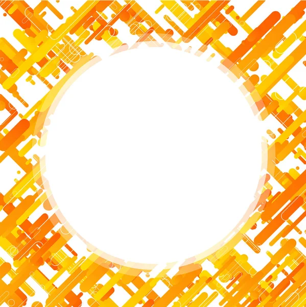 Šablona s oranžovým proužkem — Stockový vektor