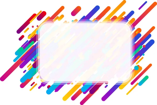 Šablona s barevnými proužky — Stockový vektor