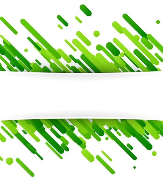Papel retangular verde — Vetor de Stock