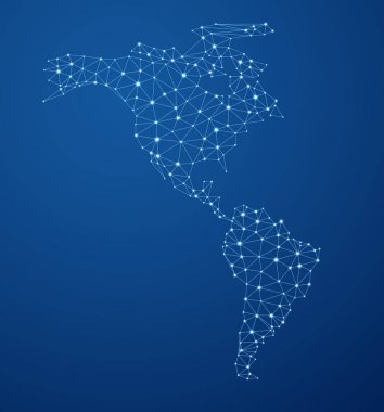 Mavi iletişim harita